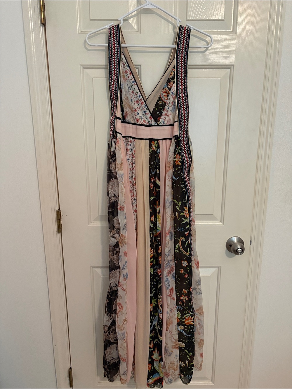 Altar’d state Floral Multi-Panel V-Neck Maxi Dress